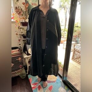 Farley/Farley linen duster jacket